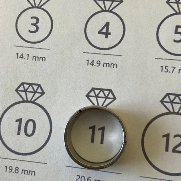 Men's Silver Tone Rings - Picture 7 of 8